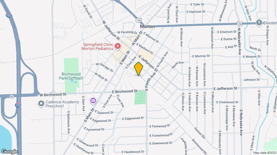 216 E Washington St Mapa y Detalles de la Ubicación