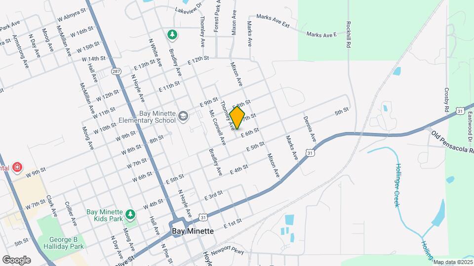 709 E 6th St Map and Location Details