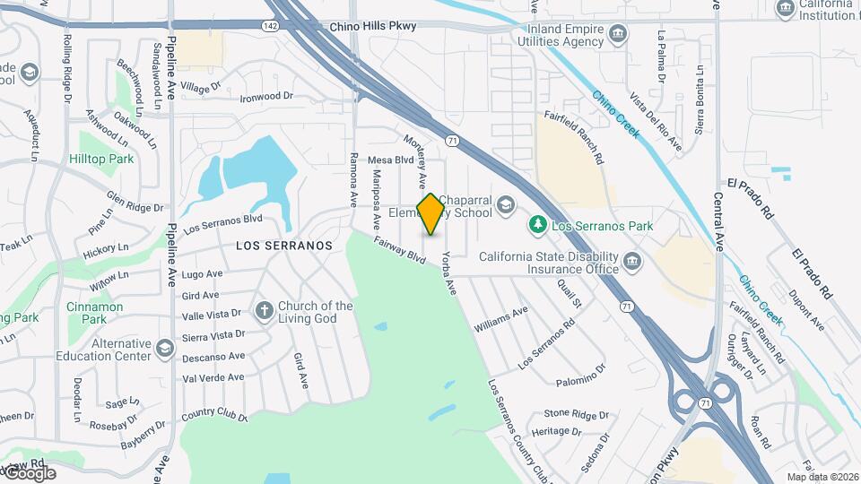 15381 Monterey Ave Map and Location Details