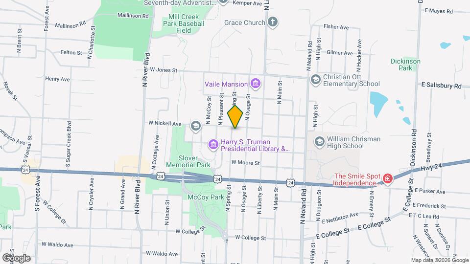 1217 N Spring St Map and Location Details