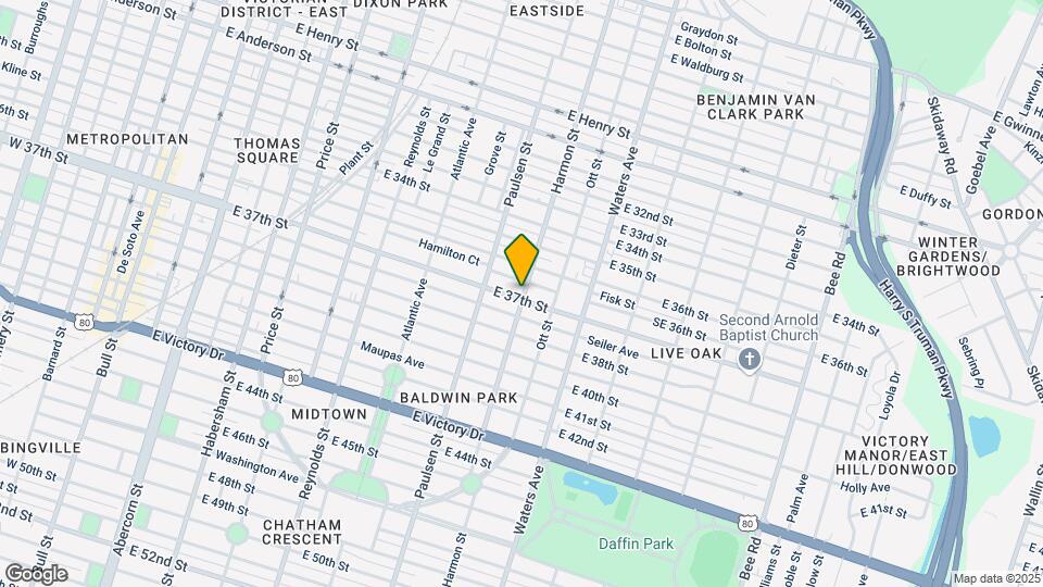 846 E 37th St, Unit B Map and Location Details