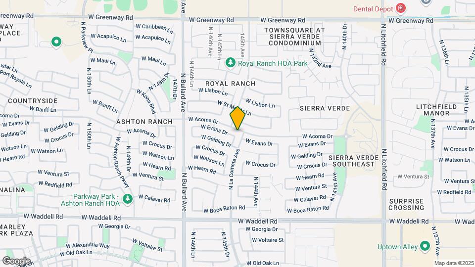 14524 W Evans Dr Map and Location Details