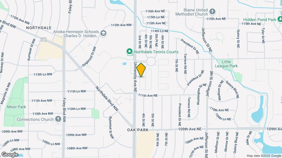 11167 3rd St NE Map and Location Details