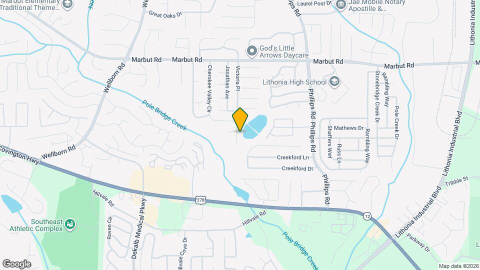 2327 Cherokee Valley Dr Map and Location Details