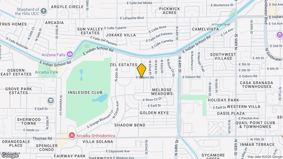 3344 N 62nd St Map and Location Details