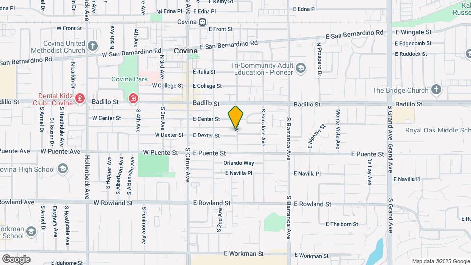 277 E Dexter St Map and Location Details