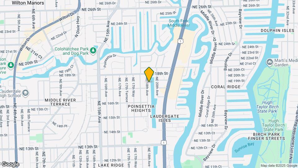 1712 NE 18th Ave Map and Location Details