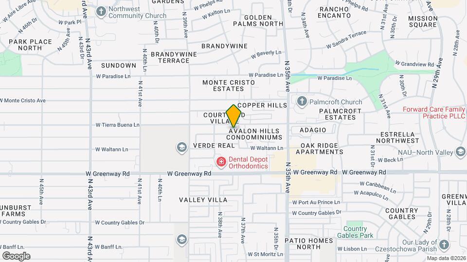 3708 W Carol Ann Way Mapa y Detalles de la Ubicación