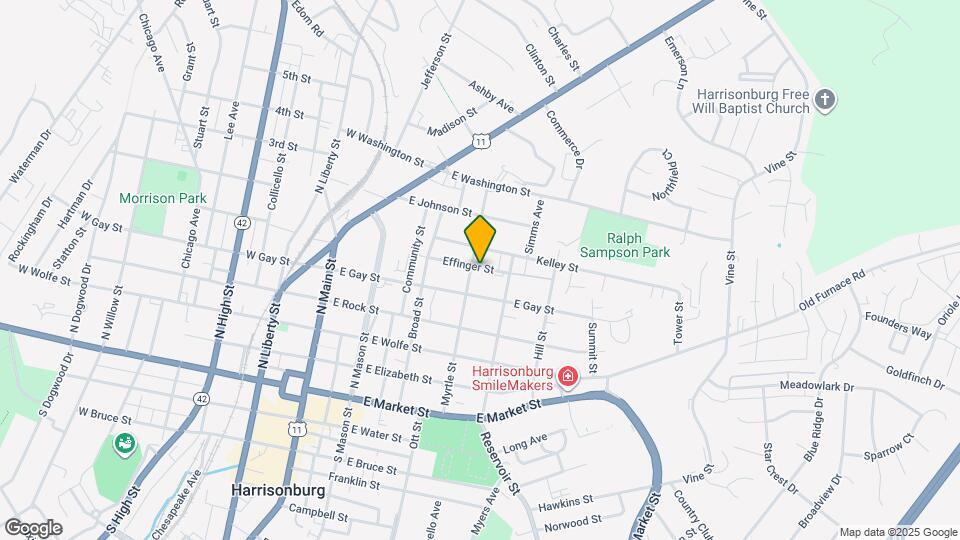 395 Effinger St Map and Location Details