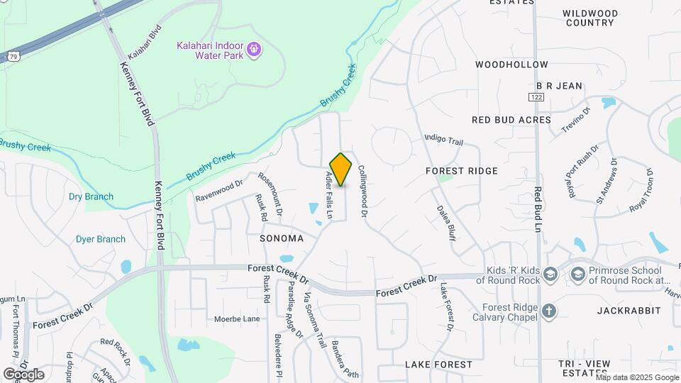 2134 Paradise Ridge Dr Map and Location Details