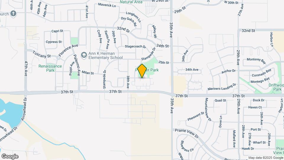 3606 Ponderosa Ct Map and Location Details