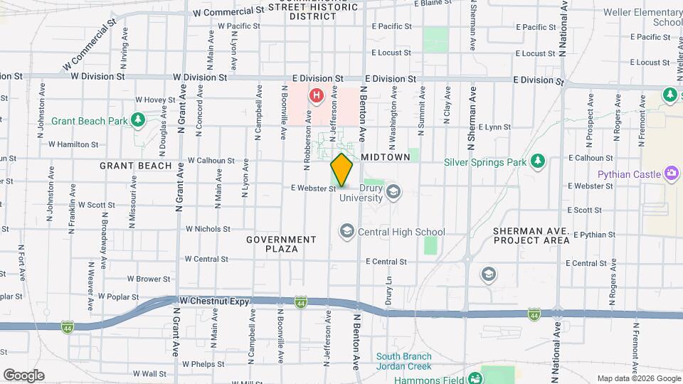 414 E Webster St Mapa y Detalles de la Ubicación