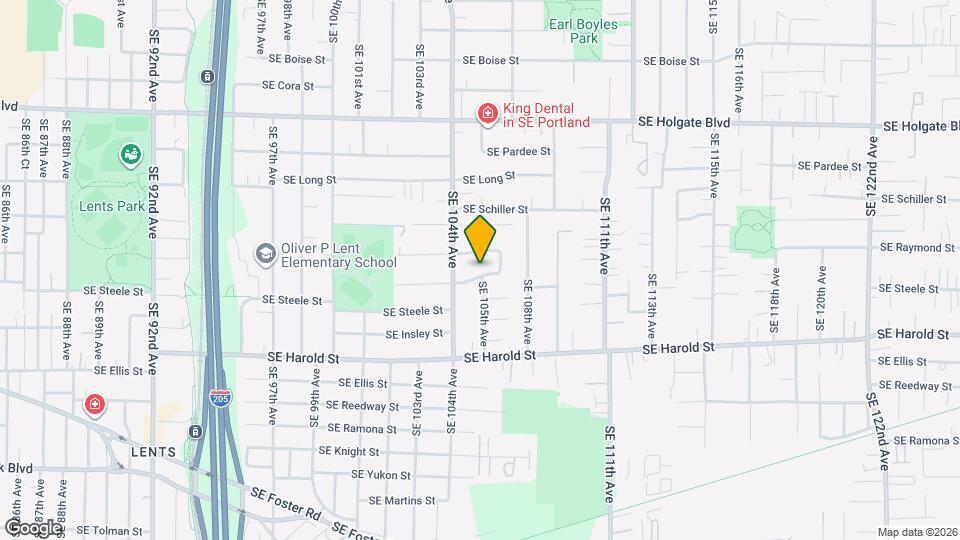 10445 SE Mitchell St Map and Location Details