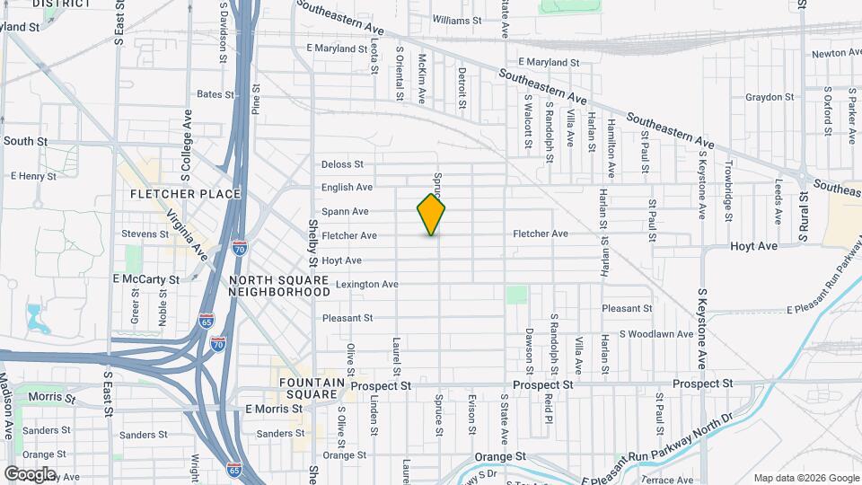 1449 Fletcher Avenue Map and Location Details