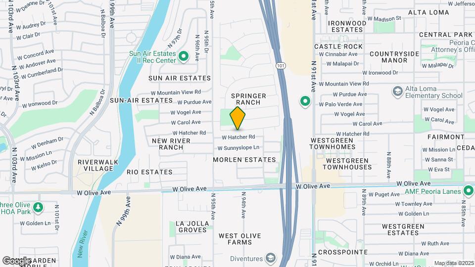 9351 W Palmer Dr Mapa y Detalles de la Ubicación