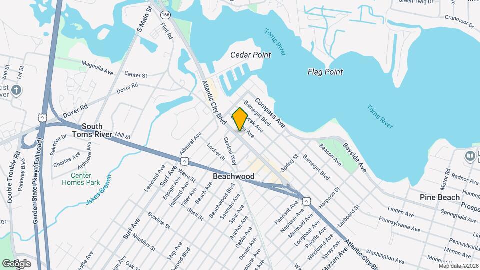 153 Atlantic City Blvd Map and Location Details