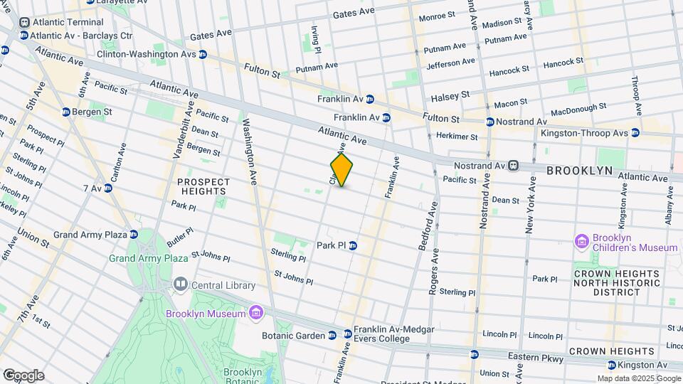 872 Bergen St Map and Location Details