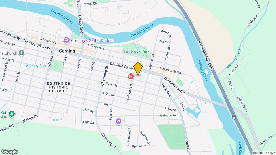 267 E 1st St Map and Location Details