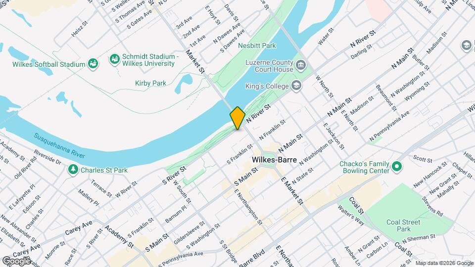 24 S River St, Unit 3rd Floor Map and Location Details