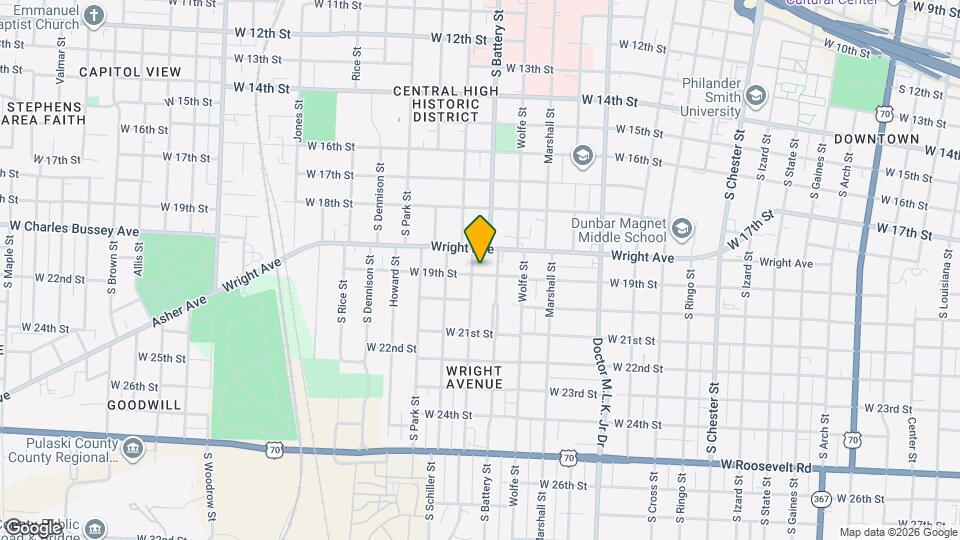 1869 S Summit St Map and Location Details