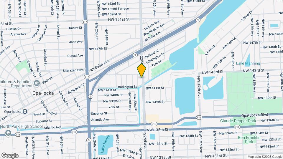 14230 NW 22nd Ave Map and Location Details