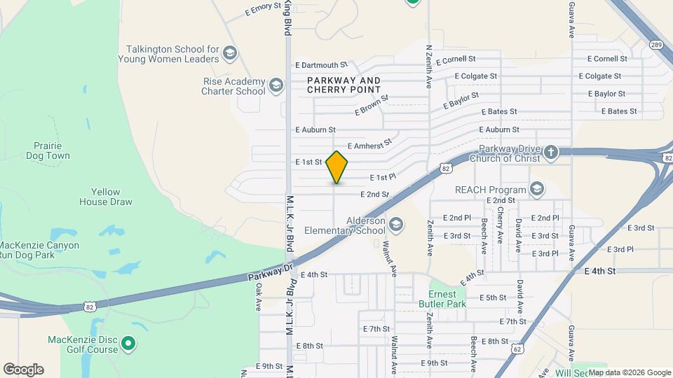 1801 E 2nd St Map and Location Details