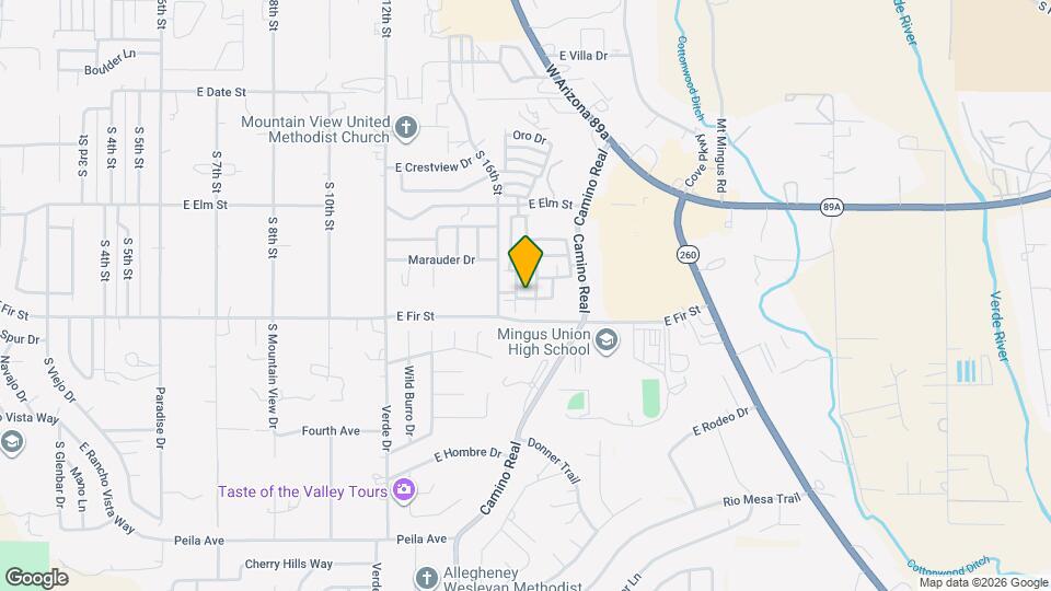 1672 E Parada del Sol Map and Location Details