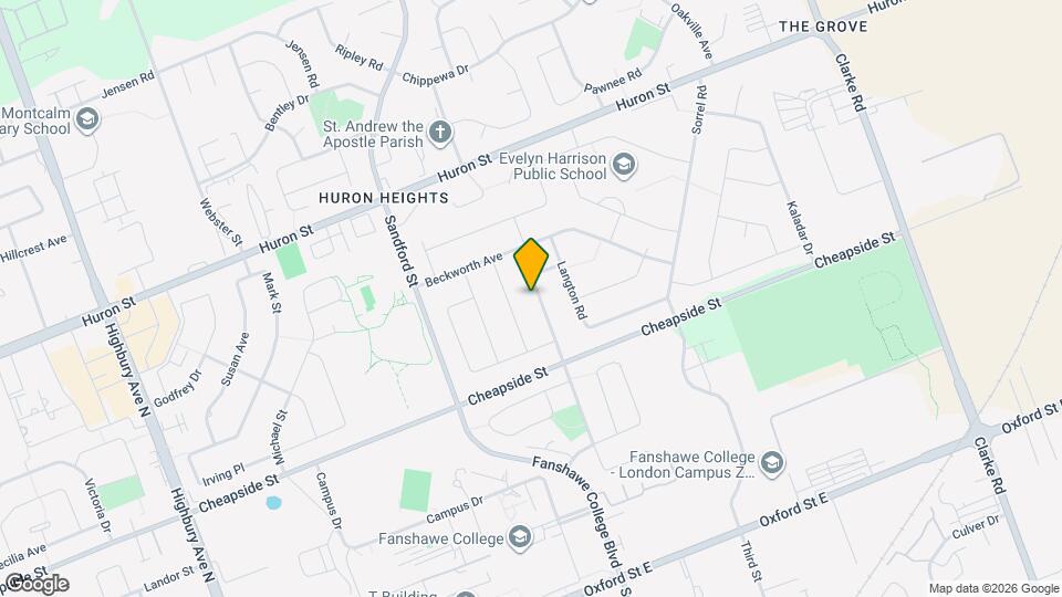 1183 Farnsborough Crescent Map and Location Details