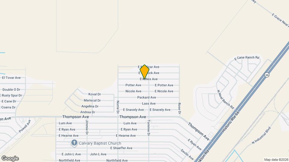 3858 E Ames Ave Map and Location Details