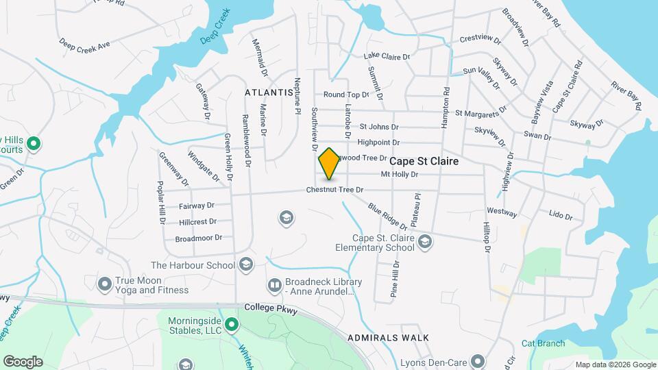 838 Chestnut Tree Dr Map and Location Details