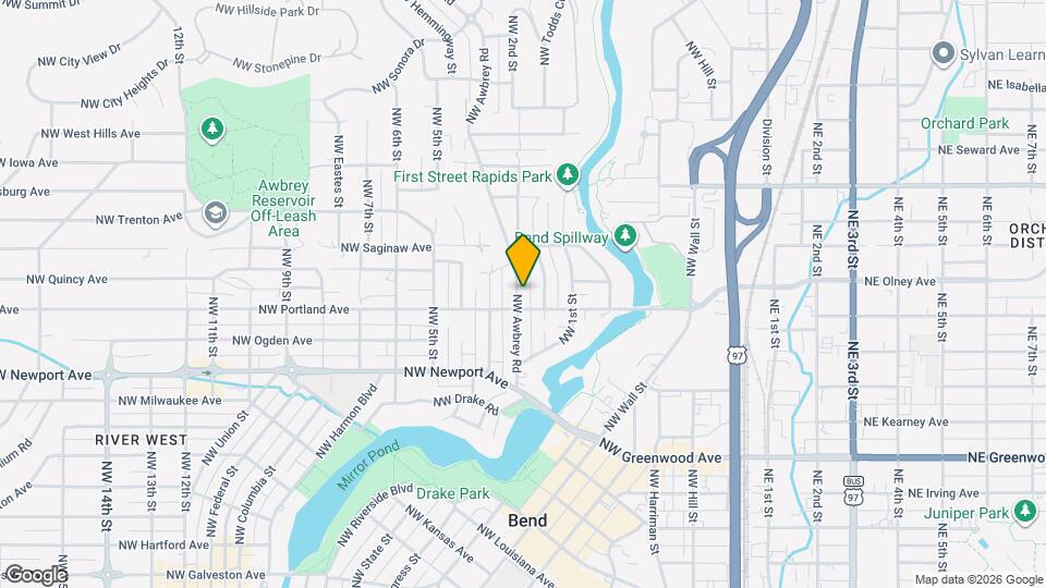 1622 NW Awbrey Rd Map and Location Details