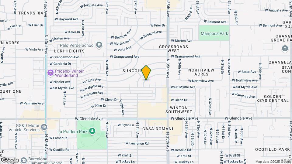 7217 N 36th Ln Map and Location Details