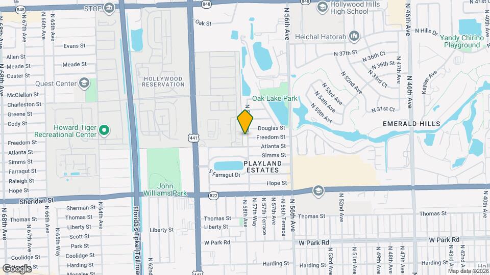 2918 N 58th Ave Map and Location Details