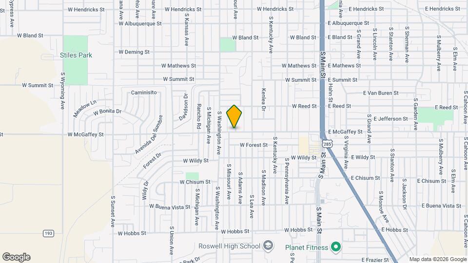 515 W McGaffey St Map and Location Details