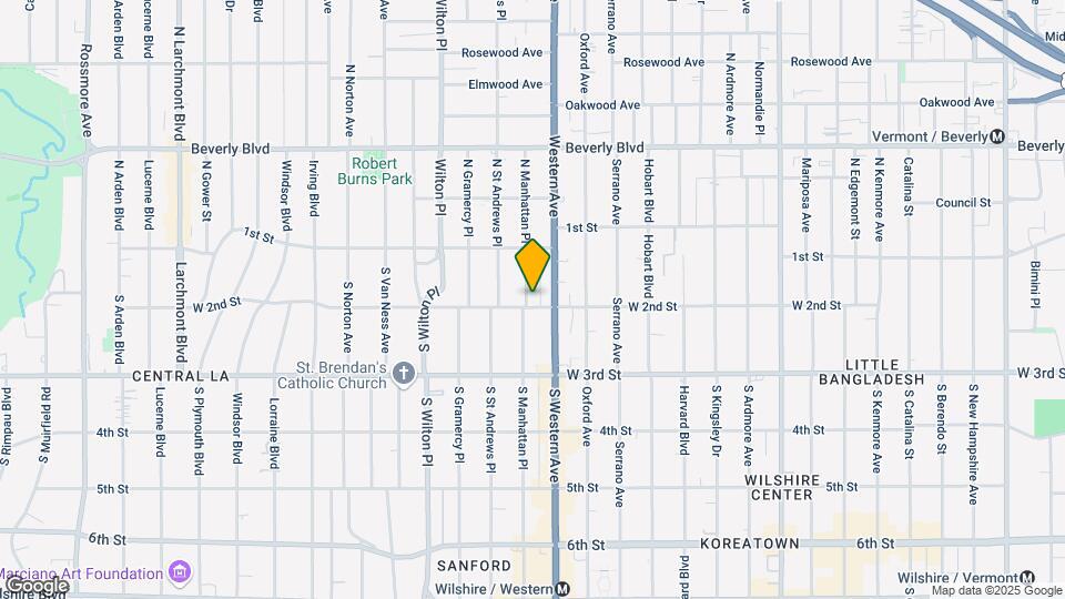 152 S Manhattan Pl Map and Location Details