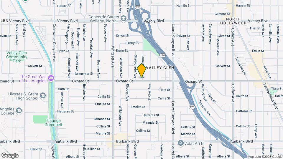 12309 Oxnard St Map and Location Details