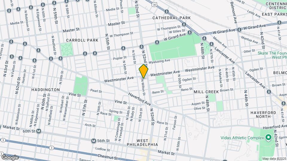 447 N Wilton St Map and Location Details