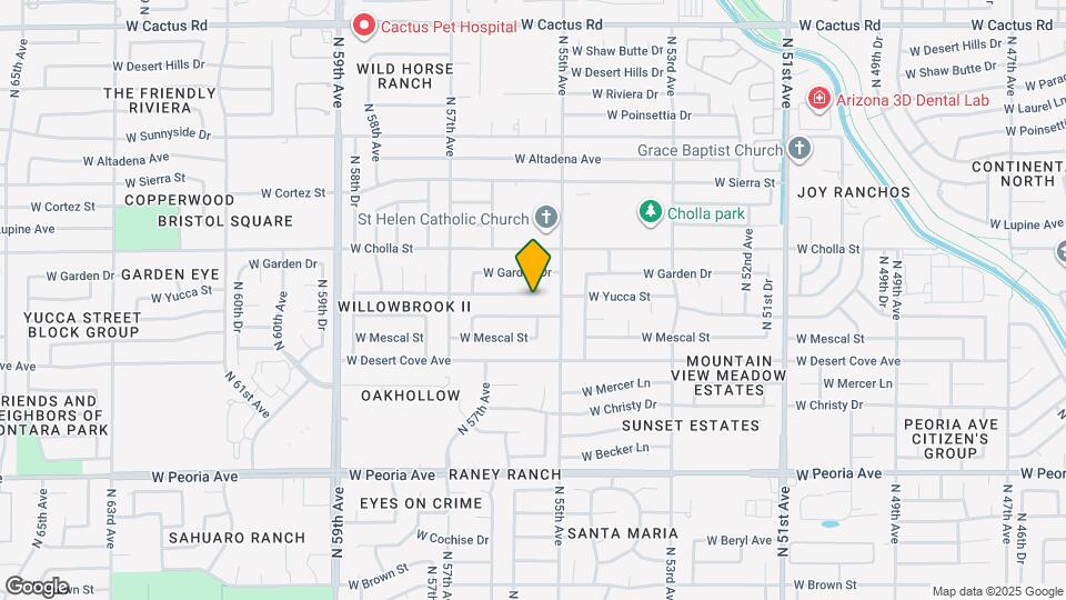 5523 W Yucca St Map and Location Details