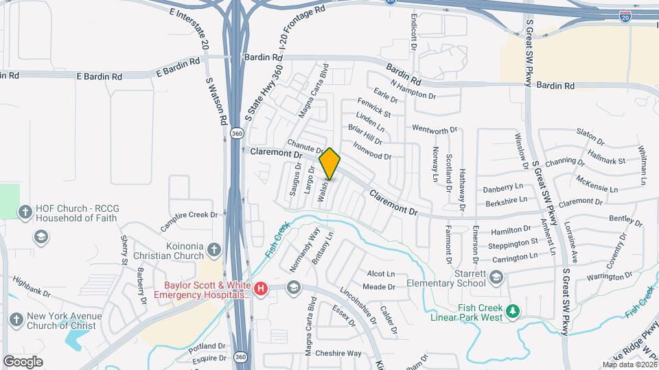 4326 Walsh Ln Map and Location Details