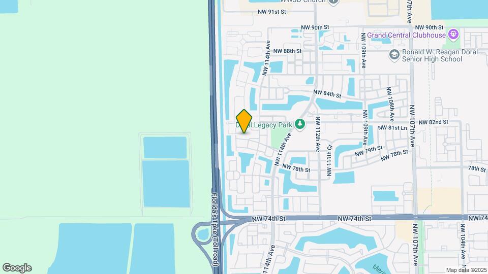 11543 NW 80th St Map and Location Details