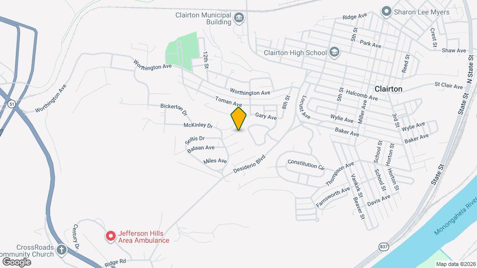 2405 Lincoln Ave Map and Location Details