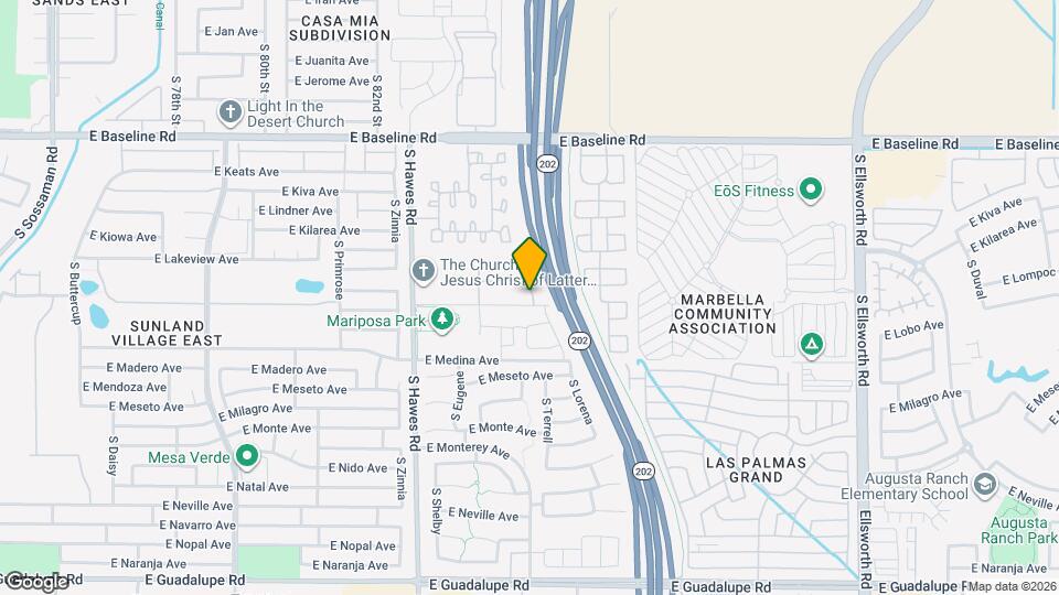 8566 E Desert Ln Map and Location Details
