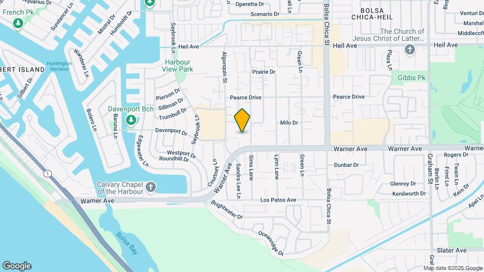 4581 Warner Ave Map and Location Details
