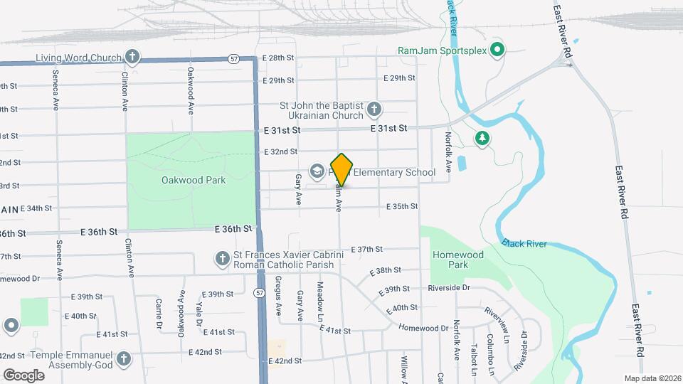 2402 E 34th St Map and Location Details