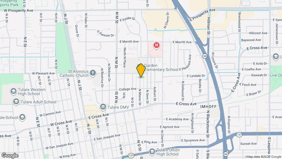 630 N Manor St Map and Location Details