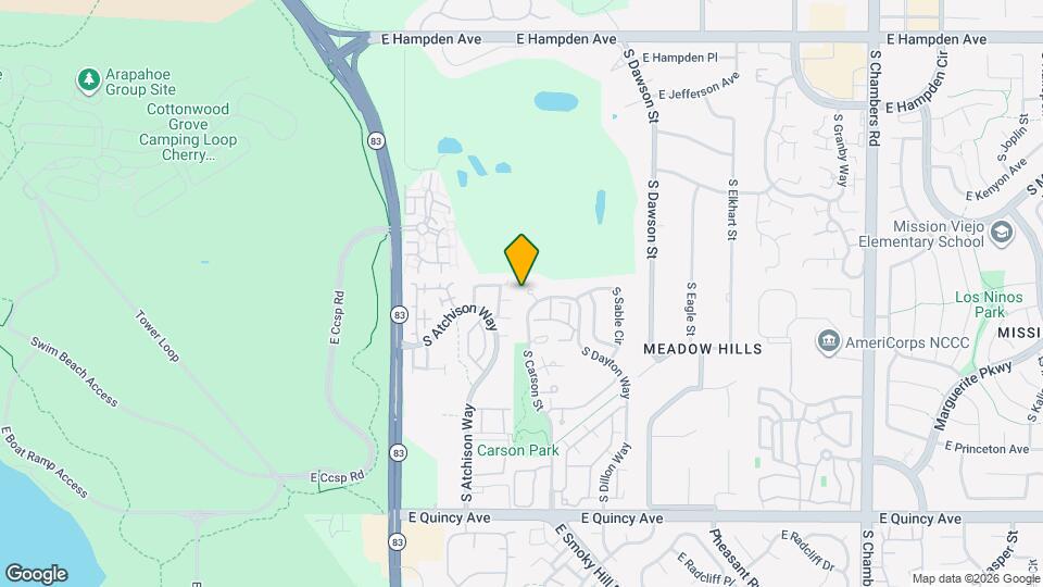 3981 S Carson St Map and Location Details