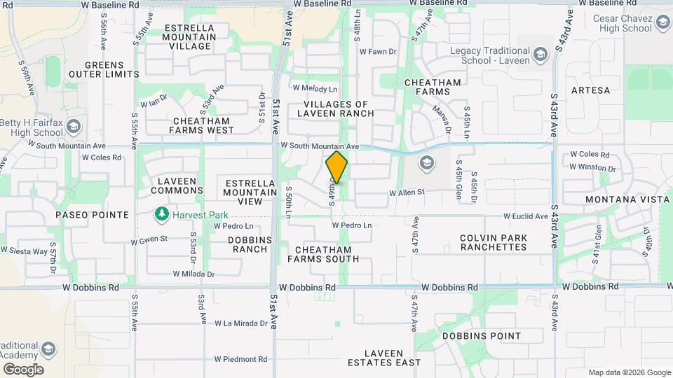 8605 S 49th Dr Map and Location Details