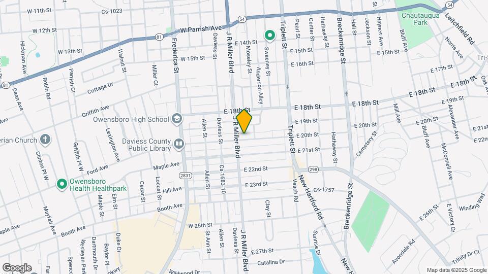 317 E 20th St Map and Location Details