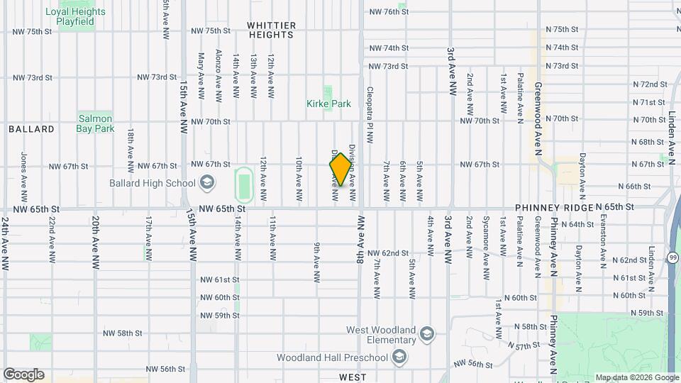 6522 Dibble Ave NW Map and Location Details