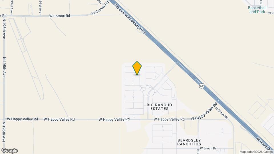 18572 W Cottontail Ln Map and Location Details